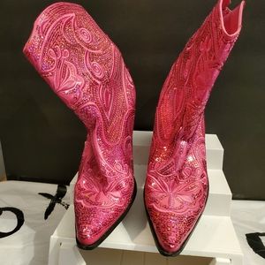 Helens Hearts size 10 1/2 Sequin Boot Rare